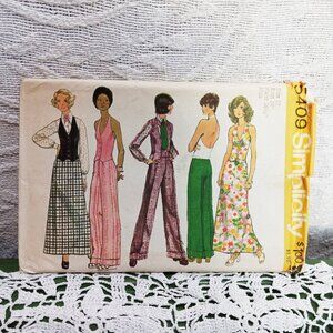 Vintage Simplicity Sewing Pattern # 5409 Miss Size 12 Waist 26 1/2 Bust 34 NIP
